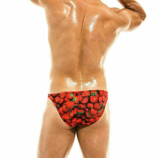 SexyMenUnderwear.com Swimwear "2020 Fruity Modus Vivendi" Swim-Brief Low Cut Strawberry FS1911 37