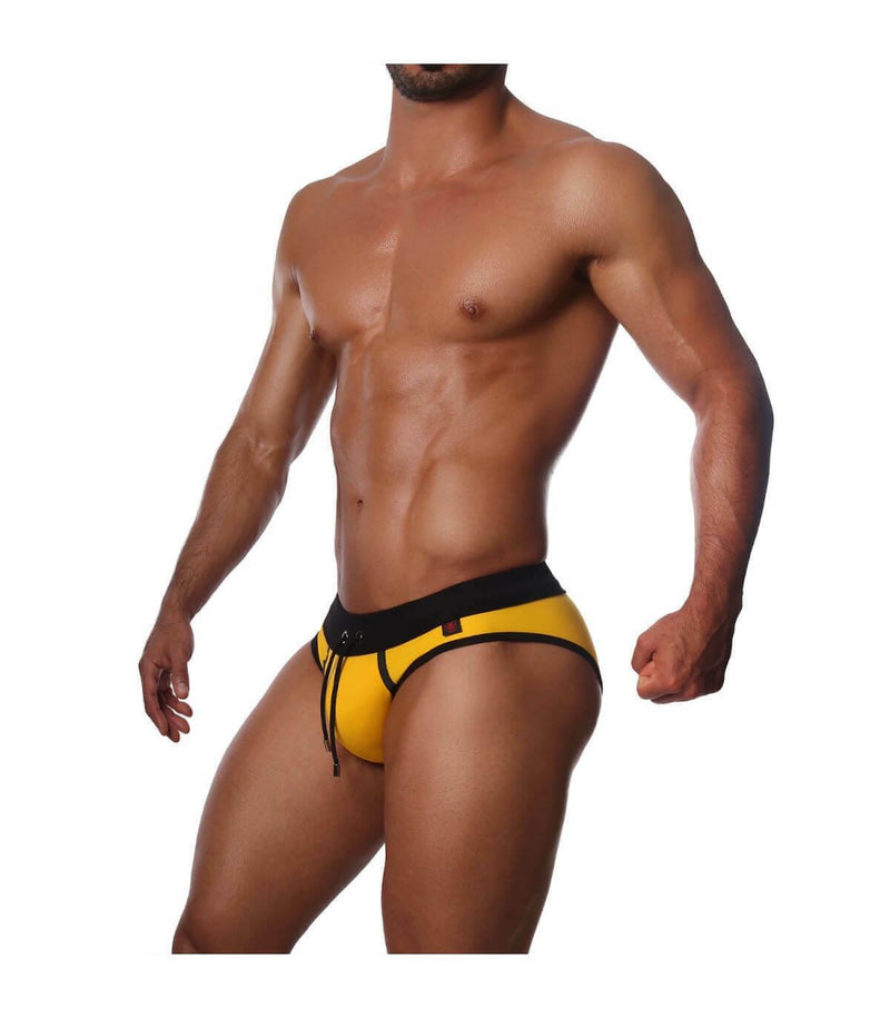 SexyMenUnderwear.com Swimwear TOF PARIS Swim-Brief CANARIA Edition Yelllow 25