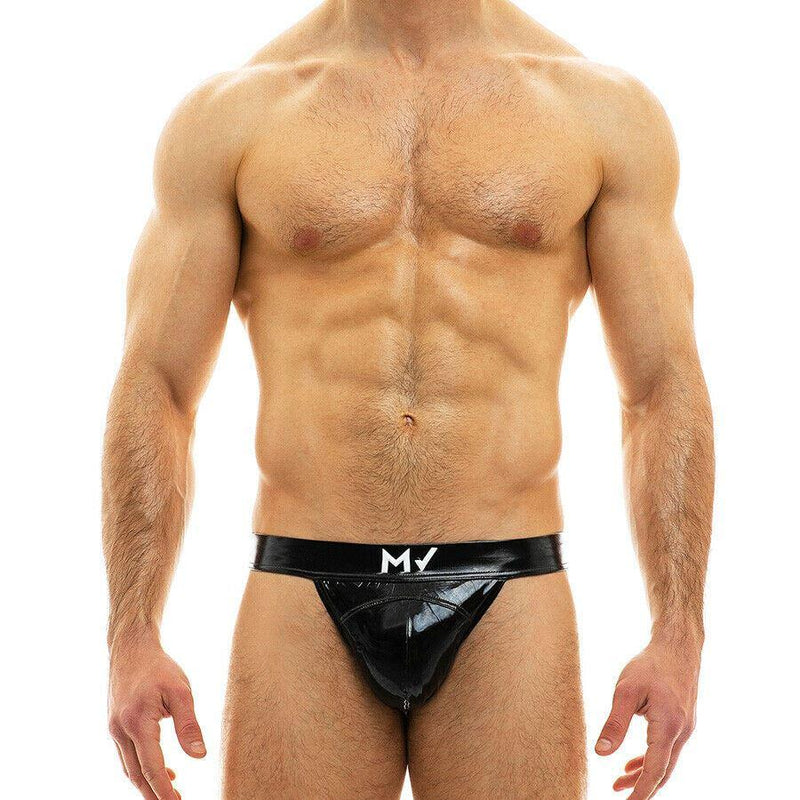 SexyMenUnderwear.com Tanga-Briefs Modus Vivendi Viral Vinyl Glossy Brief Shiny Lavish BLACK 08012 76