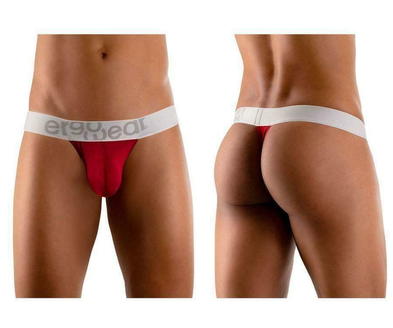 SexyMenUnderwear.com Thong ErgoWear Max Modal Silky Soft Microfiber Thongs Red Garnet 1036 30
