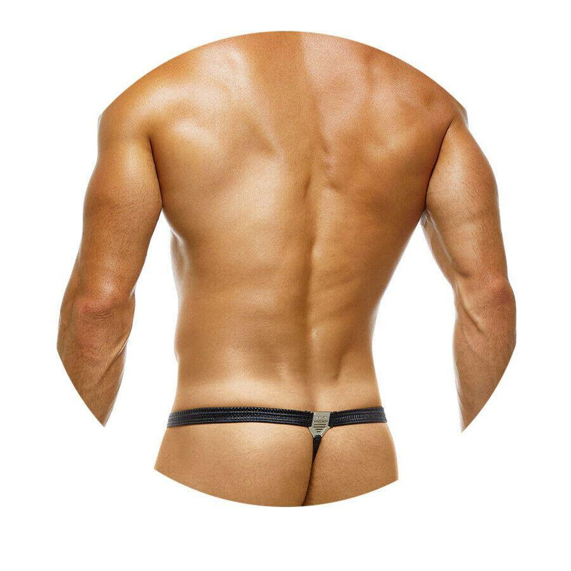 SexyMenUnderwear.com Thongs Modus Vivendi Leather-Look Fabric Thong-Mania Black 20516 57