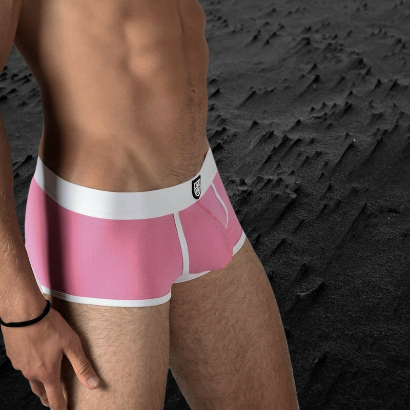 SexyMenUnderwear.com TOF PARIS Boxer ALPHA Cotton Bi-Stretch Jersey Pink 17