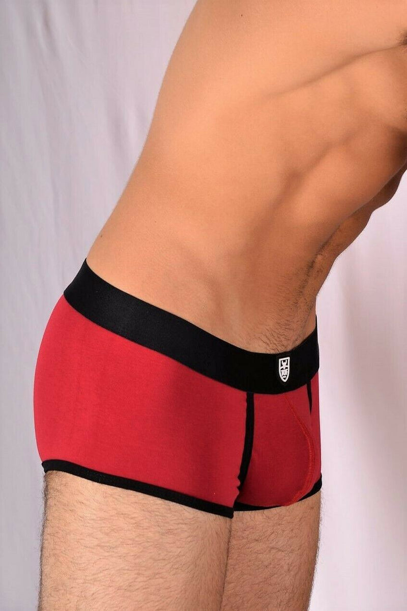 SexyMenUnderwear.com TOF PARIS Boxer Cotton ALPHA Bi-Stretch Jersey Red 17