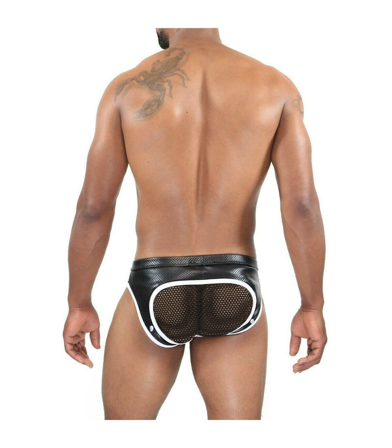 SexyMenUnderwear.com TOF PARIS Brief PILOT Empty Bottom Boxer Briefs BottomLess Mesh Easy Access 6
