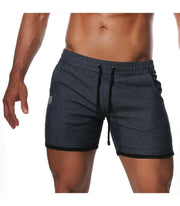 SexyMenUnderwear.com TOF PARIS COWBOY LONG SHORTS Low-Slung Drawstring Modern Style Dark Blue T1