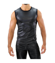 SexyMenUnderwear.com ''TOF PARIS'' Deri Tanktop Pleasant-To-Touch Fetish borrows Tank Slim Fit