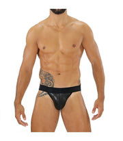 SexyMenUnderwear.com TOF PARIS FETISH Jock MicroFibre Leather-Look JockStraps Bulge Support 5