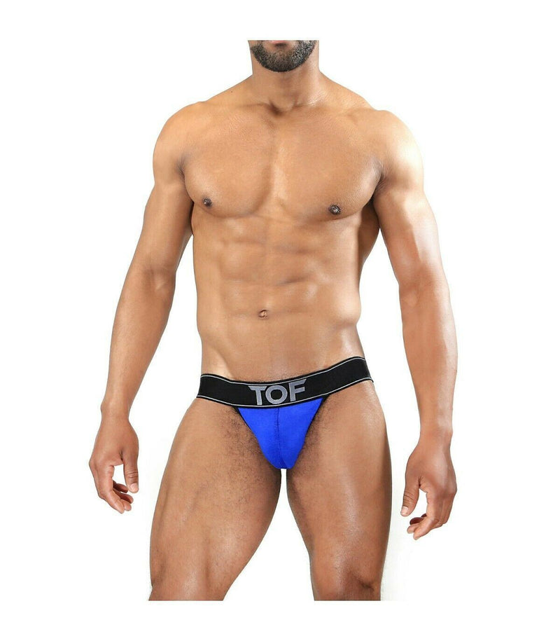 SexyMenUnderwear.com TOF PARIS Jockstrap CARTER Super Sexy Soft Jocks Micro Modal Blue/Black 9