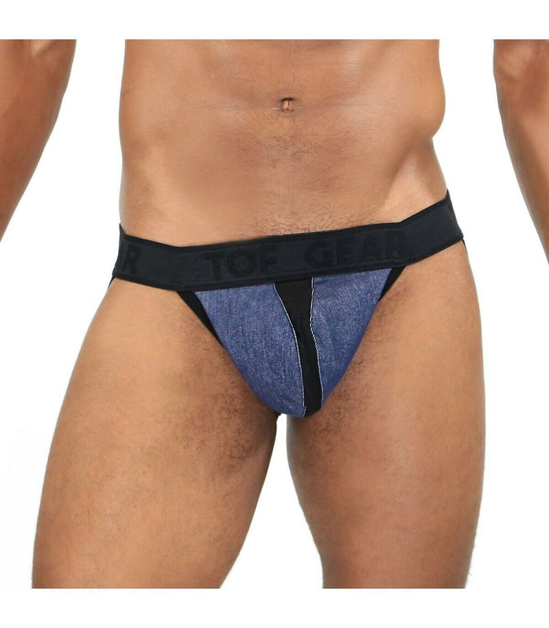 SexyMenUnderwear.com TOF PARIS Jockstraps COWBOY Sexy-Jock Removable Side Pocket 2 Jacquard  T1