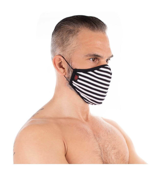 SexyMenUnderwear.com One Size TOF PARIS Mask Navy Stripe Face Masks washable double layer Navy