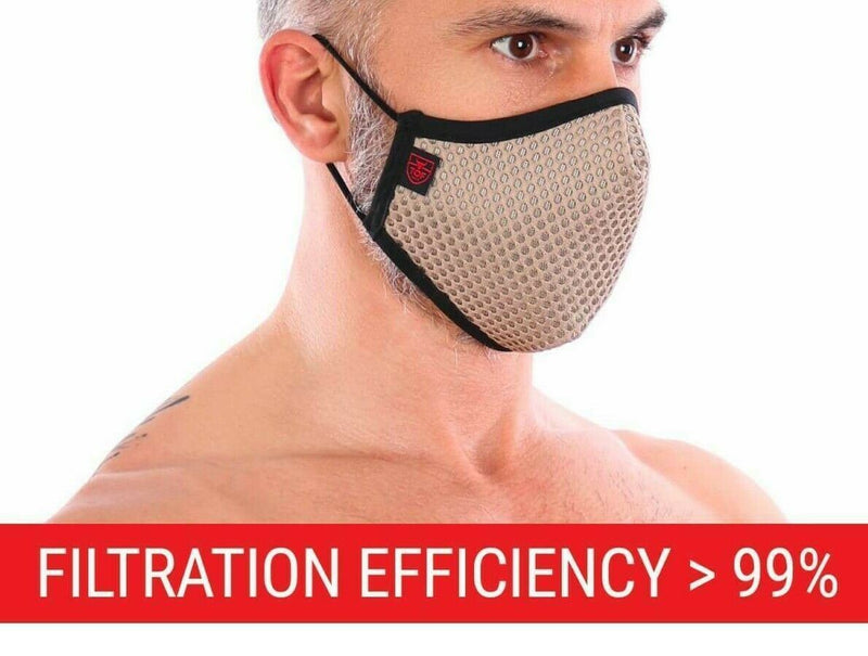 SexyMenUnderwear.com One Size TOF PARIS MASQUE 3D SEAMLESS WASHABLE GOLDEN MASKS REUSABLE