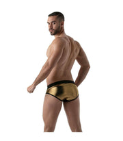 SexyMenUnderwear.com TOF PARIS Metal Brief Metallic Breathable Gold Briefs 55