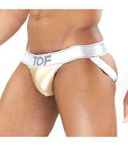 SexyMenUnderwear.com TOF PARIS Sexy GOLDEN Jockstraps Polyurethane Fashion Gold Jock 13