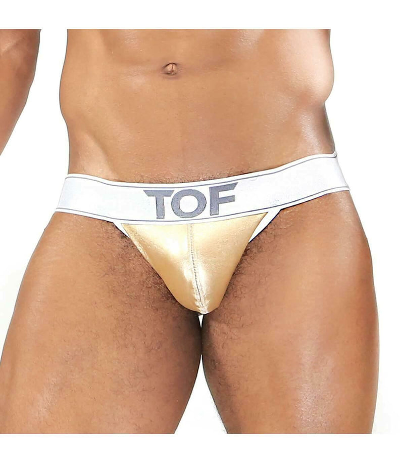 SexyMenUnderwear.com TOF PARIS Sexy GOLDEN Jockstraps Polyurethane Fashion Gold Jock 13