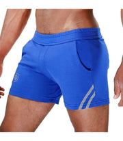 SexyMenUnderwear.com TOF PARIS Shorts Tight-Fit Mid-Lenght Sport Short Royal-Grey 42