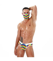 SexyMenUnderwear.com TOF PARIS Swim-Brief Pride Edition Rainbow Flag Low-Waist Gay Swimwear 22