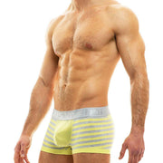 SexyMenUnderwear.com Trunk Modus Vivendi Boxer POP Melange Perforated Mesh Fabric YELLOW 07021 56