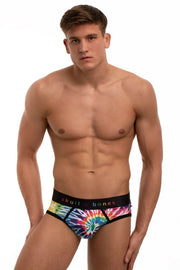 SKULL & BONES Gay Pride Peek-A-Boo TIE DYE Openback Wild Rainbow 23