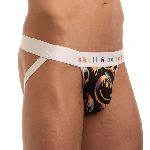 SKULL & BONES Jockstrap Happy Smiley Face Dripping Jock 22