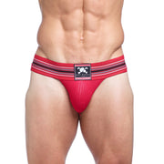SKULL & BONES Jockstrap Locker Room Vintage Jock Red 13