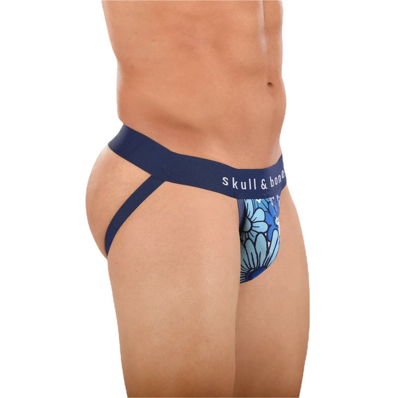 SKULL & BONES Night Bloom Jock With 2-Layer Contoured Pouch Floral Jockstrap 20
