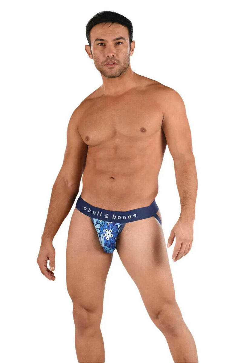 SKULL & BONES Night Bloom Jock With 2-Layer Contoured Pouch Floral Jockstrap 20