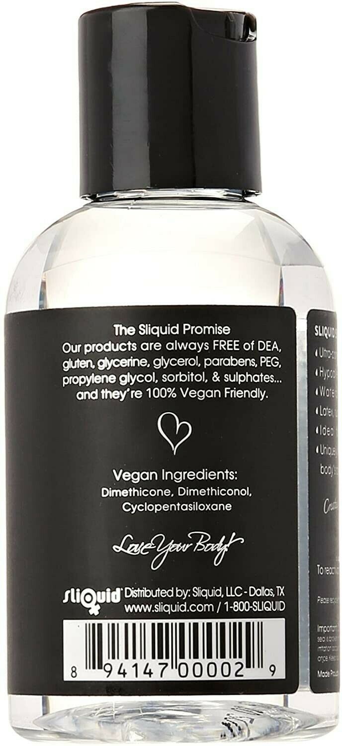 Sliquid Lubricants Silver Premium Silicone-Based Intimate Lubricant 4.2oz B18