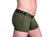 Small Gregg Homme Boxer Target Trunk Silky Underwear Khaky 110355 32
