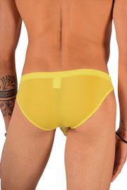 SMU Colors Mini Briefs Sheer Yellow Brief 60003 16