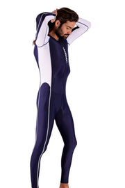 SMU Full Body Competition Swimwear Diving Wetsuit  Singlet One Piece Navy 1