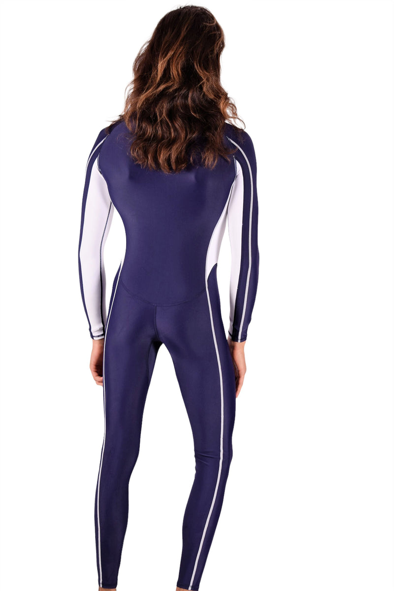 SMU Full Body Competition Swimwear Diving Wetsuit  Singlet One Piece Navy 1