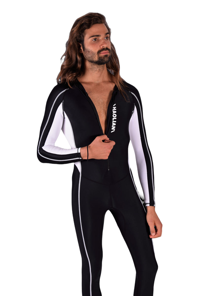 SMU Full Body Swimwear Diving Wetsuit  Singlet One Piece Dive Black