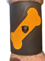 SMU Sexy Men Underwear Wrist Band Wallet Leather Dog Bone Black O/S 2