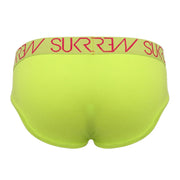 SUKREW Apex Brief Low-Rise Front Cupping Pouch Lime Briefs 38
