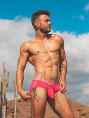 SUKREW Apex Low-Rise Brief Unlined Stretchy Rounded Pouch Tropical Pink 37