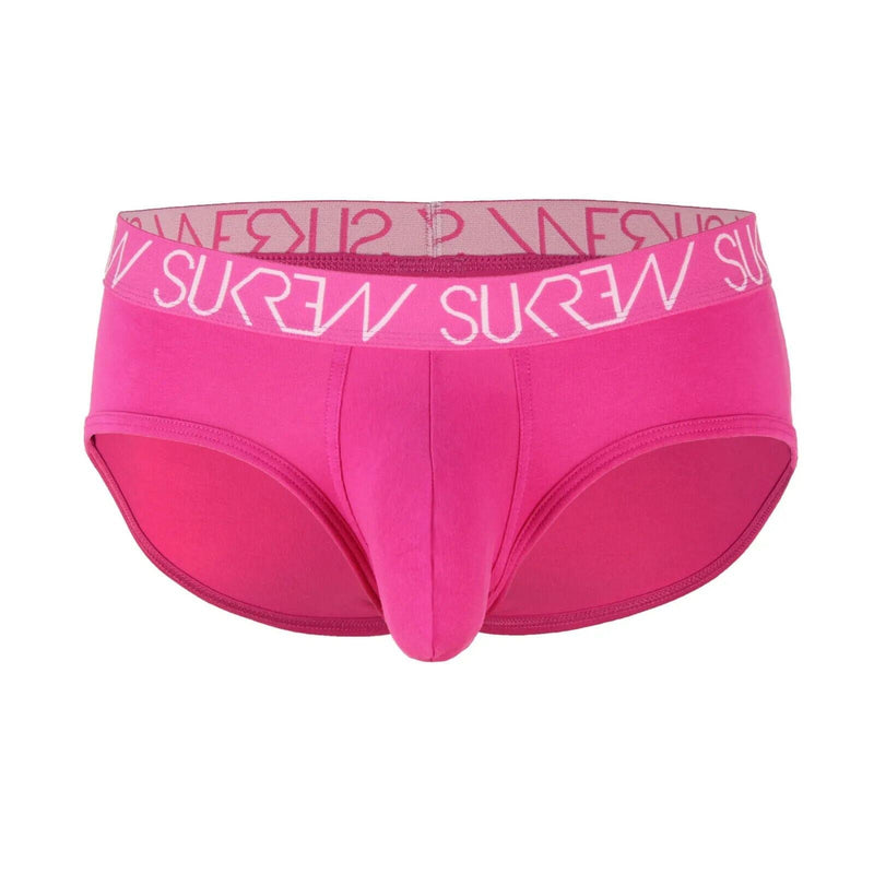 SUKREW Apex Low-Rise Brief Unlined Stretchy Rounded Pouch Tropical Pink 37