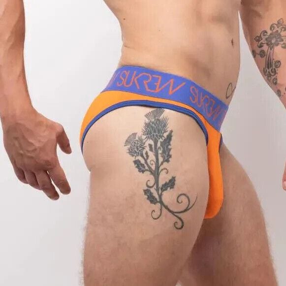 SUKREW Classic Briefs High-Cut Contoured Pouch Flame Orange Brief 46