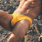 SUKREW Classic Thong Extra Stretch Contoured Pouch Yellow Thongs 33