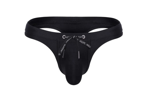 SUKREW Low - Rise Swim Thong Torrent Round Contour Pouch Lemon Jet Black 331