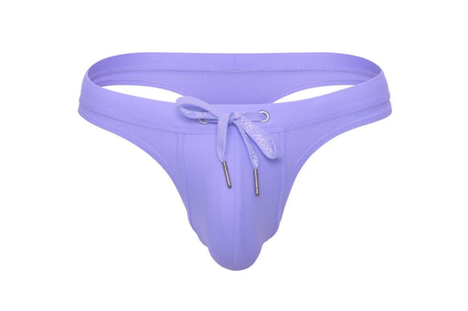 SUKREW Low - Rise Swim Thong Torrent Rounded Contour Pouch Blueberry Milkshake 332