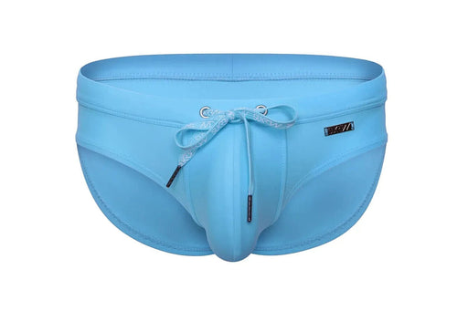 SUKREW Swim Briefs Torrent Rounded Contoured Pouch Lined Swimwear Ice Blue 351