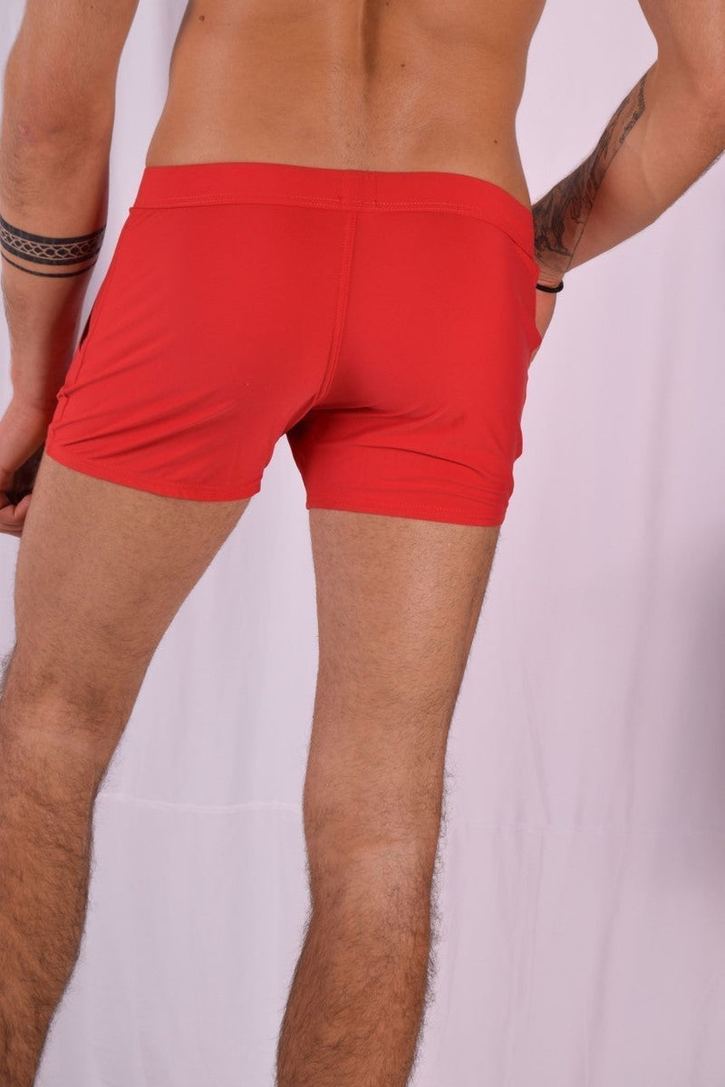 Swim-Short Gregg Homme Swimwear Exotic Swim-Trunk Red 161205 216