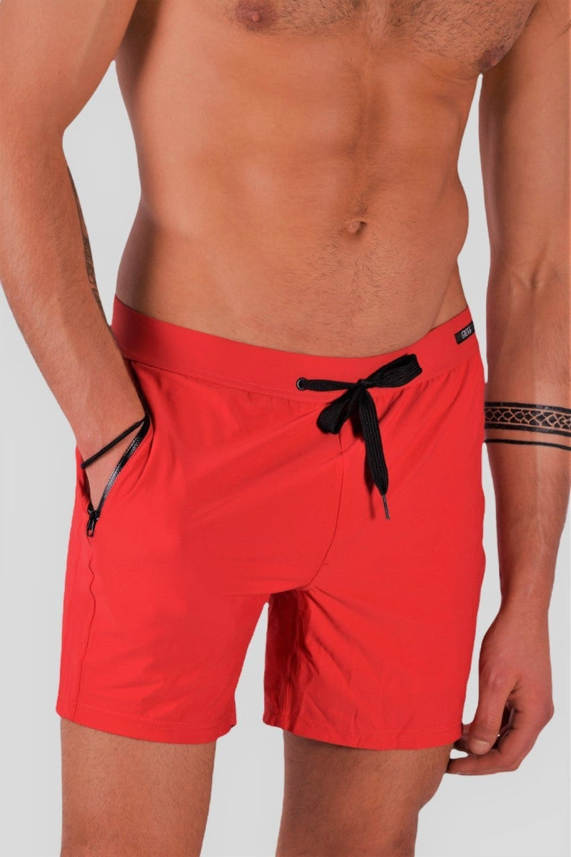 Swim-Short Gregg Homme Swimwear Exotic Swim-Trunk Red 161255 234