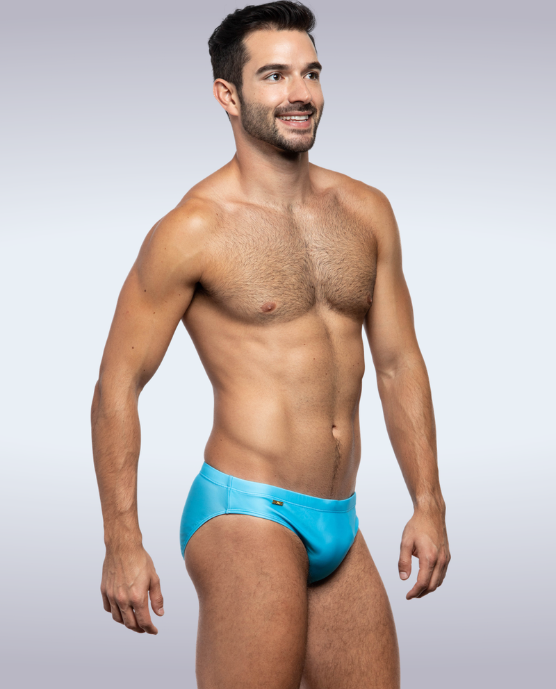 Swimsuit GARCON MODEL Swim-Brief Snug Fit Low Rise Cut Swimwear Cool Panda Blue