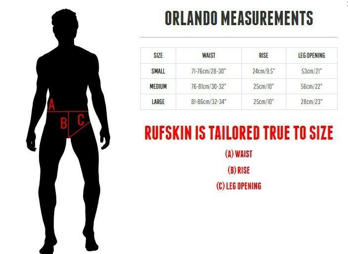 Swimwear RUFSKIN ORLANDO Swim Briefs Inner T-Back Contoured Pouch Onyx Finish 31