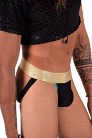 TANN MONTREAL Micro-Mesh Jock Lightweight  Rear Elastic Jockstrap Turquoise 5