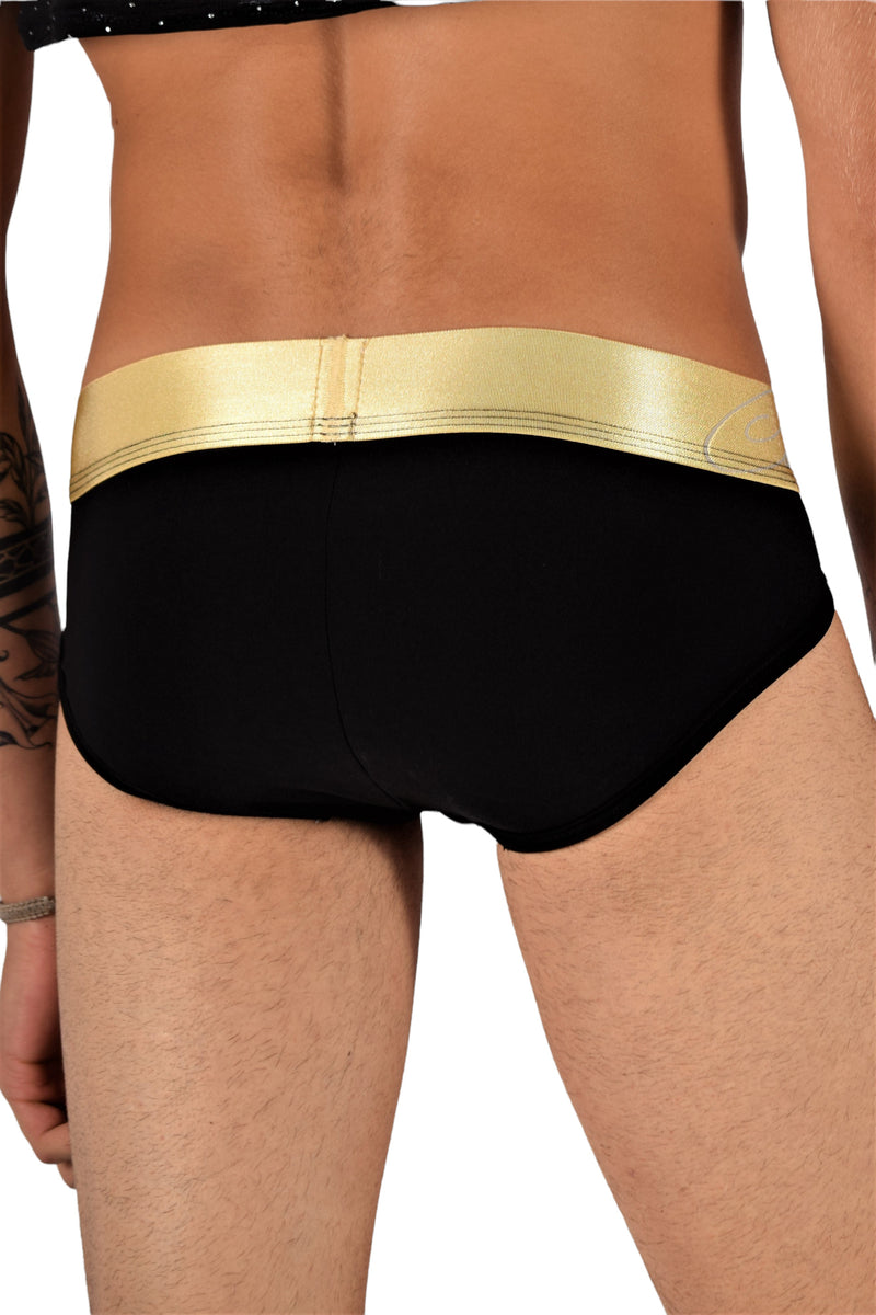 TANN MONTREAL Soft Brief With Flat Locked Contoured Pouch Black 5