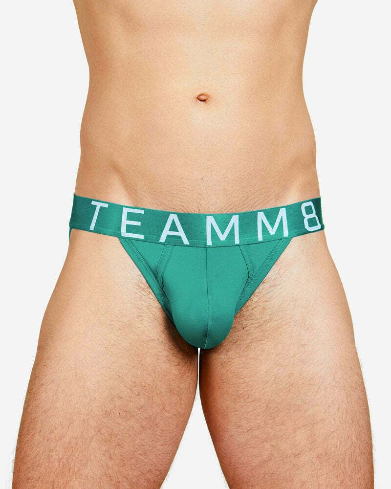 TEAMM8 Briefs Spartacus Quick-Dry Low-Rise Brief Blue Grass Green 11