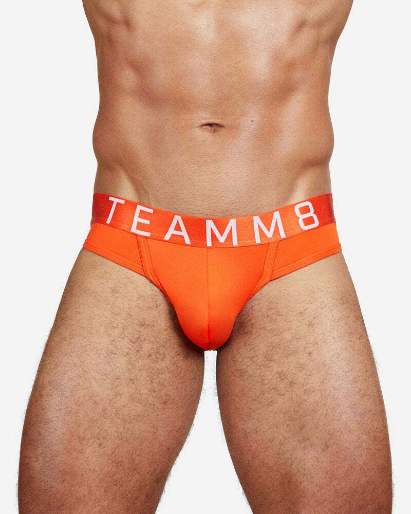 TEAMM8 Jock Spartacus Low-Rise Quick Dry Jockstrap Flame Orange 10