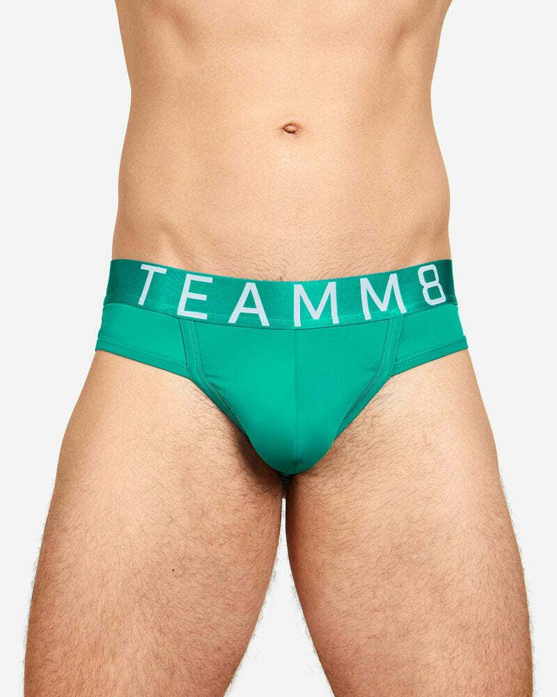 TEAMM8 Spartacus Jockstrap Low-Rise Quick Dry Jock Blue Grass Green 10